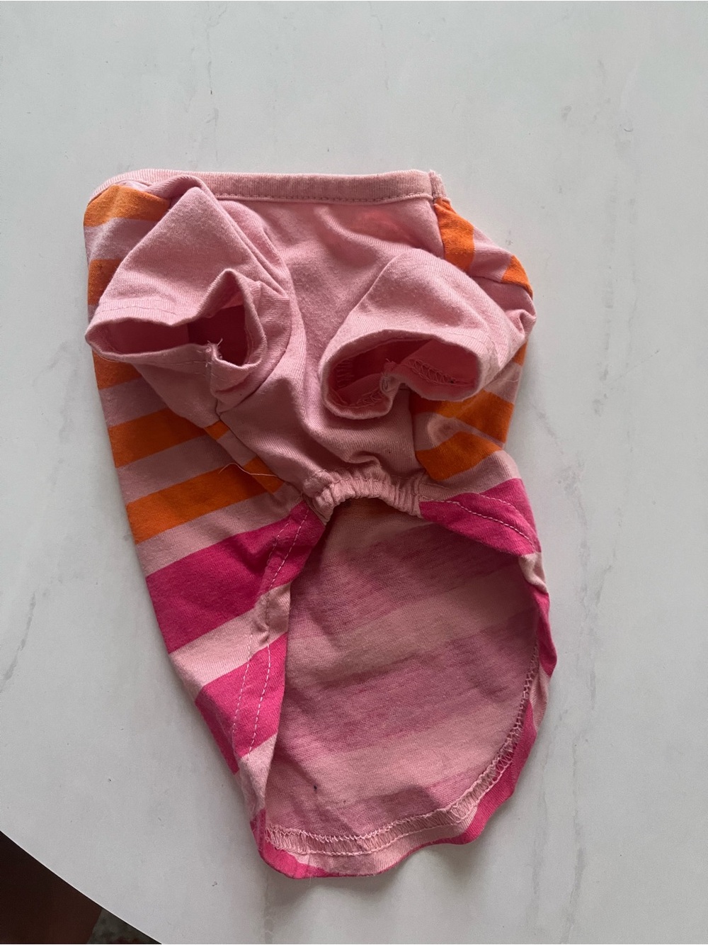 Petco Sun Shiny Day dog puppy small Striped Tee Pink, Orange, Red - Picture 2 of 3